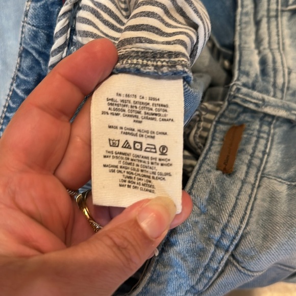 Anthropologie Pilcro High Waist Bleached Wide Leg Culottes Crop Jeans 31 - Picture 10 of 10